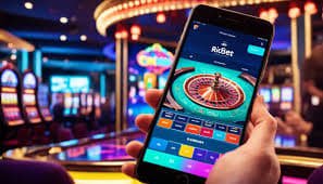 Layar permainan Bingo digital dengan kartu warna warni pada perangkat modern
